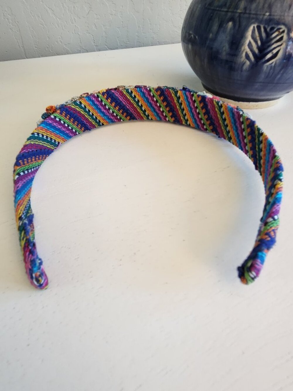 Handmade Guatemalan Worry Dolls Headband - Picture 3 of 3